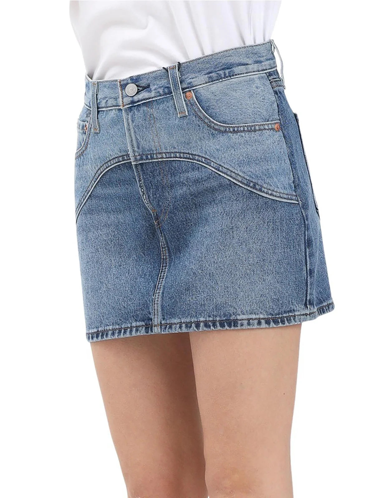 Levi's Gonna Mini in Denim - Blu