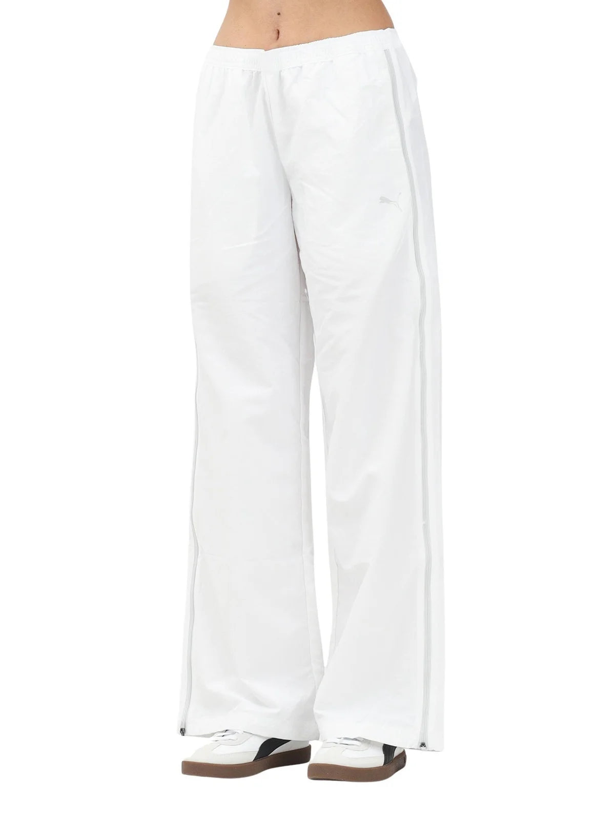 Puma Pantaloni Tuta in Nylon - Bianco