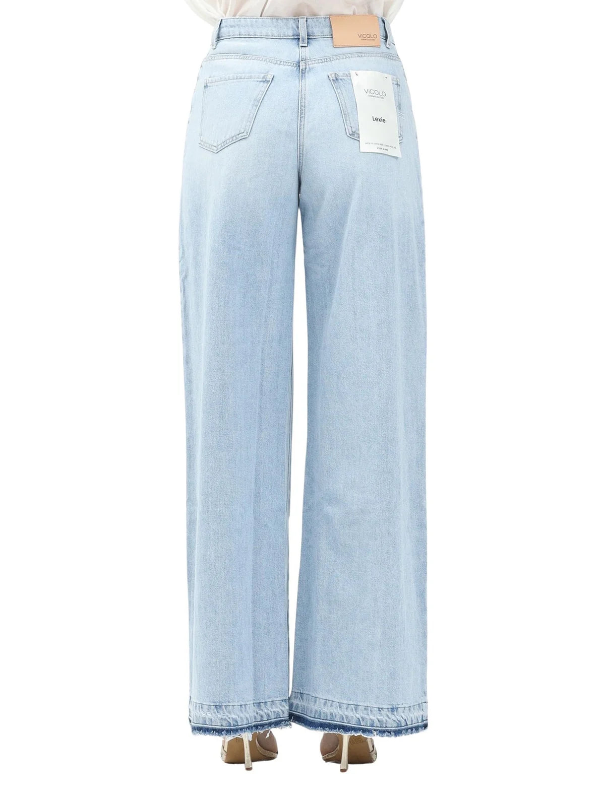 Vicolo Jeans Lexie Gamba Larga - Blu