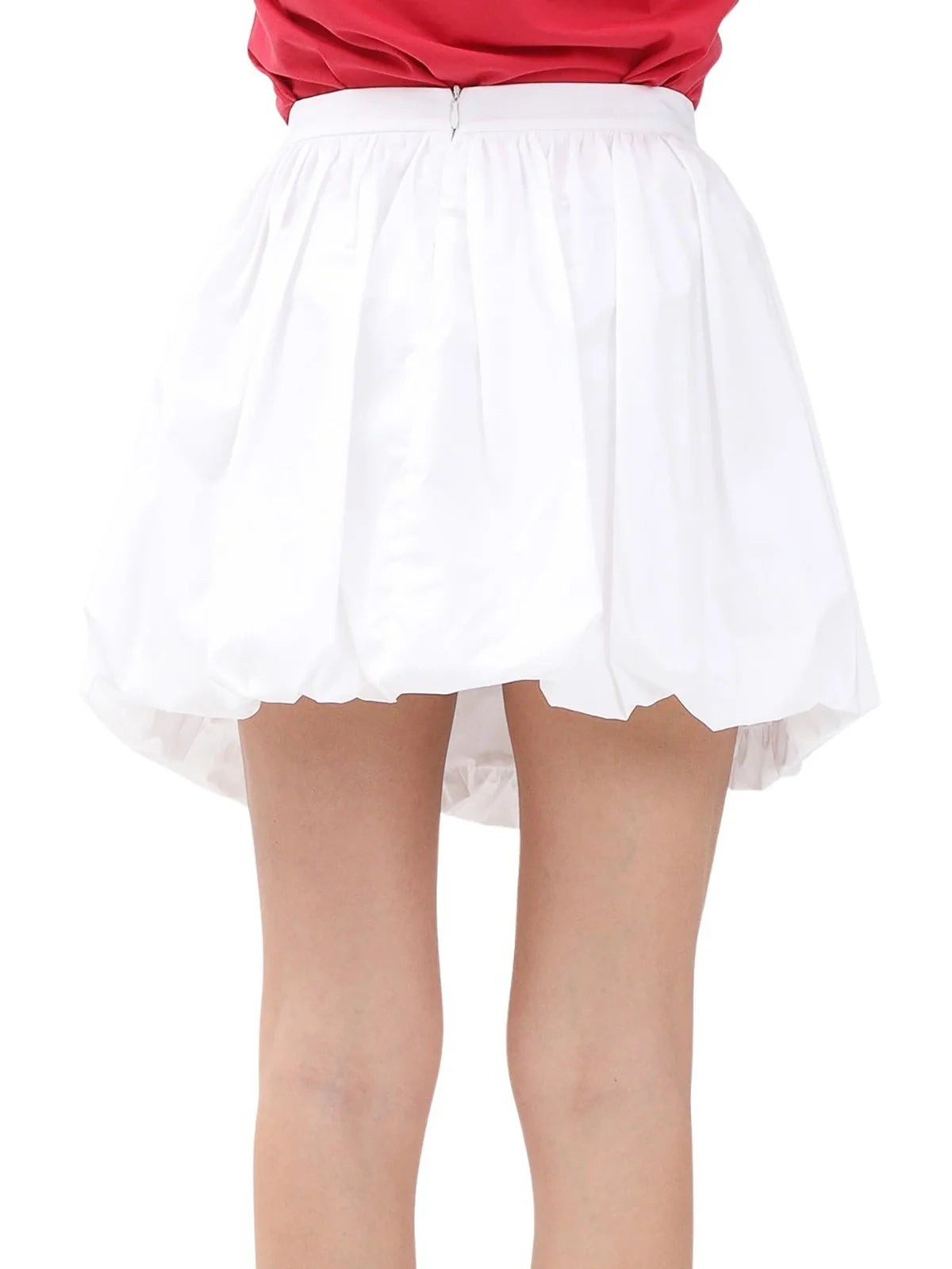 Vicolo Gonna Mini Palloncino - Bianco
