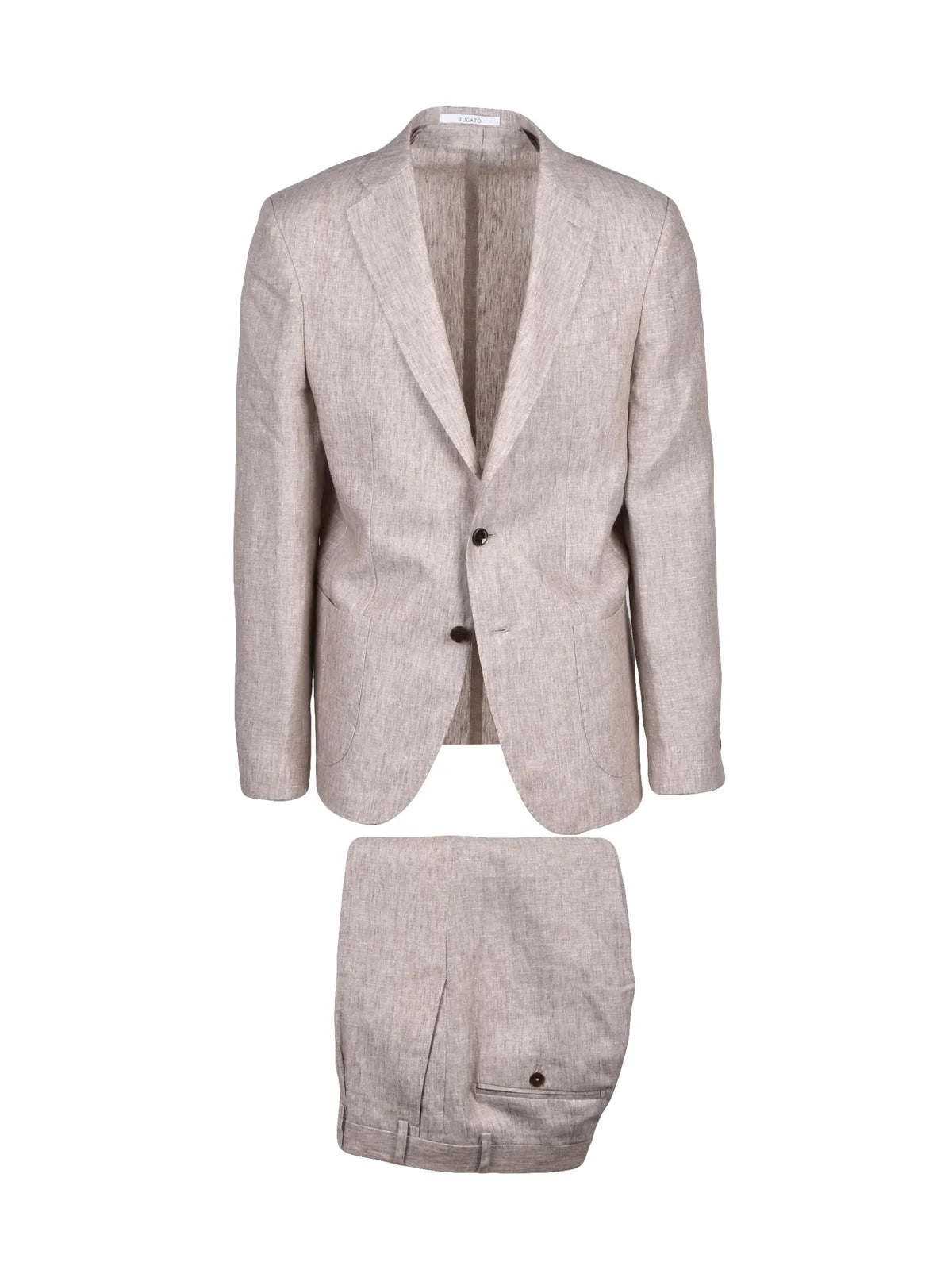 Fugato Abito Lino - Beige