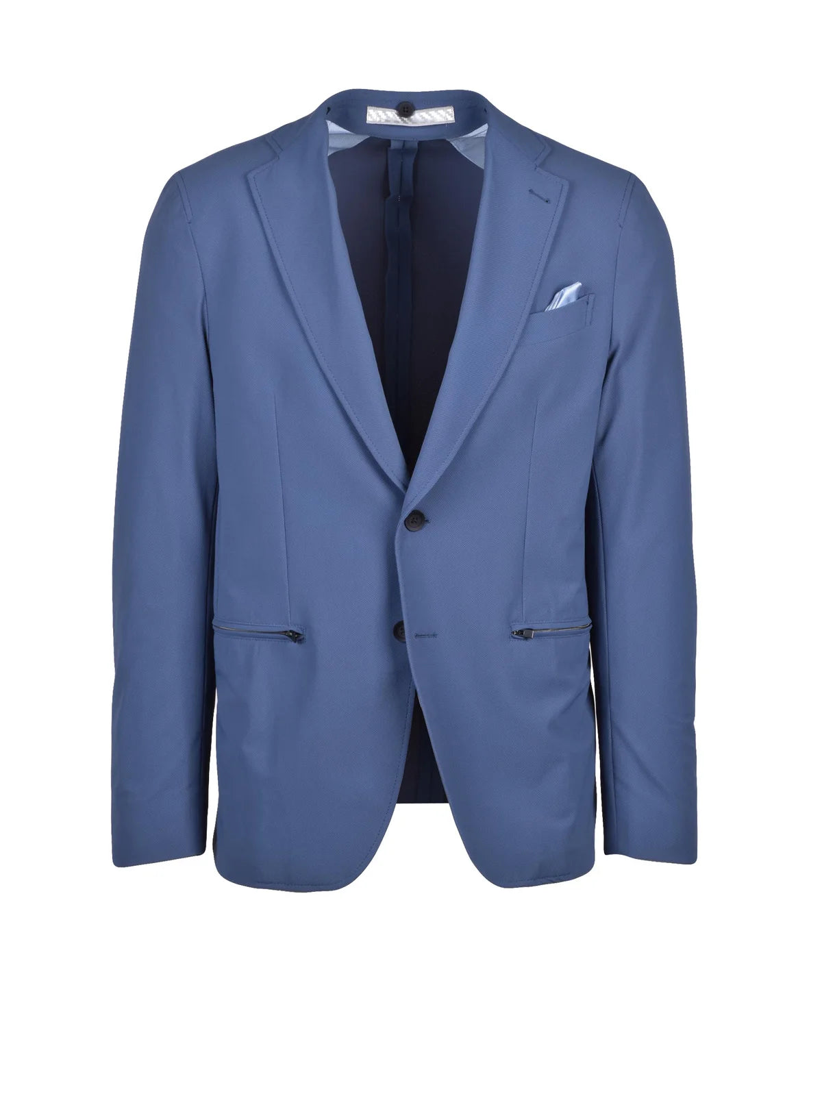 Lebole Giacca Stretch Cappuccio Amovibile - Blu