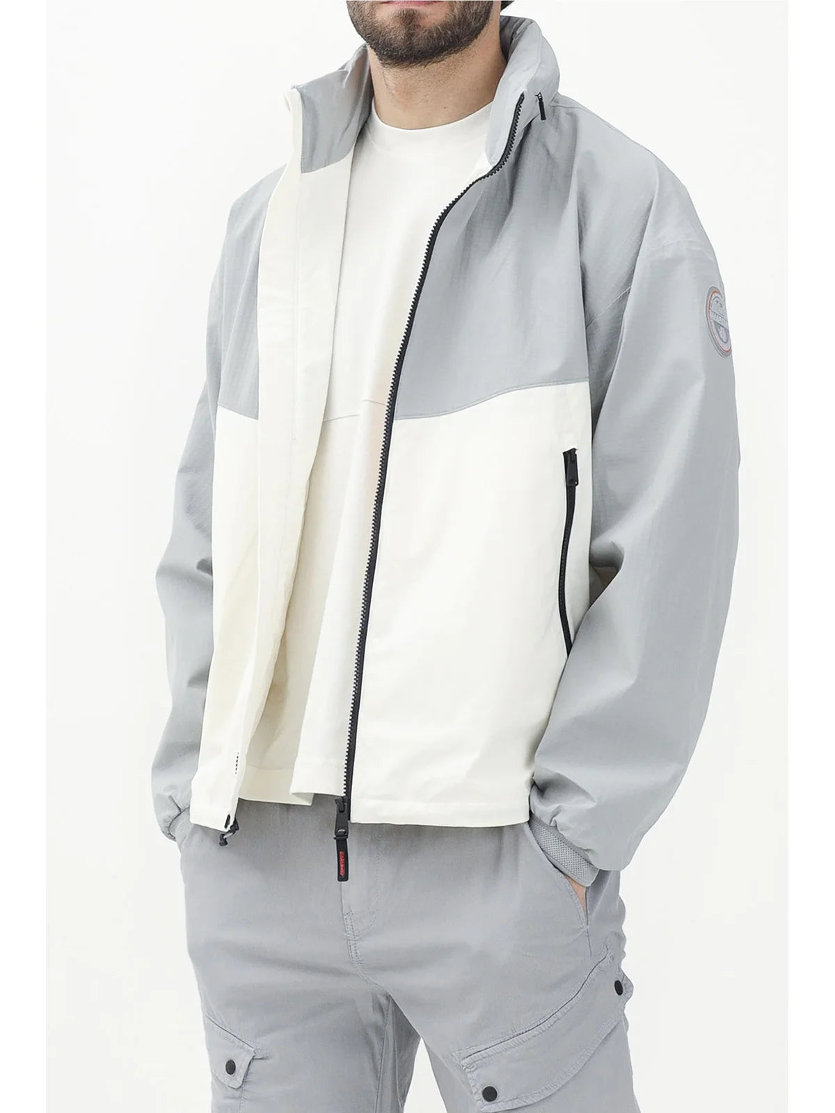 Napapijri Giubbotto Tecnico Bianco/Grigio