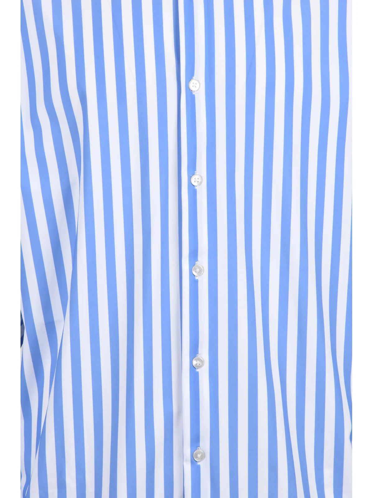Tailored Finish* Stretch Nylon Shirt - White/Sky Blue