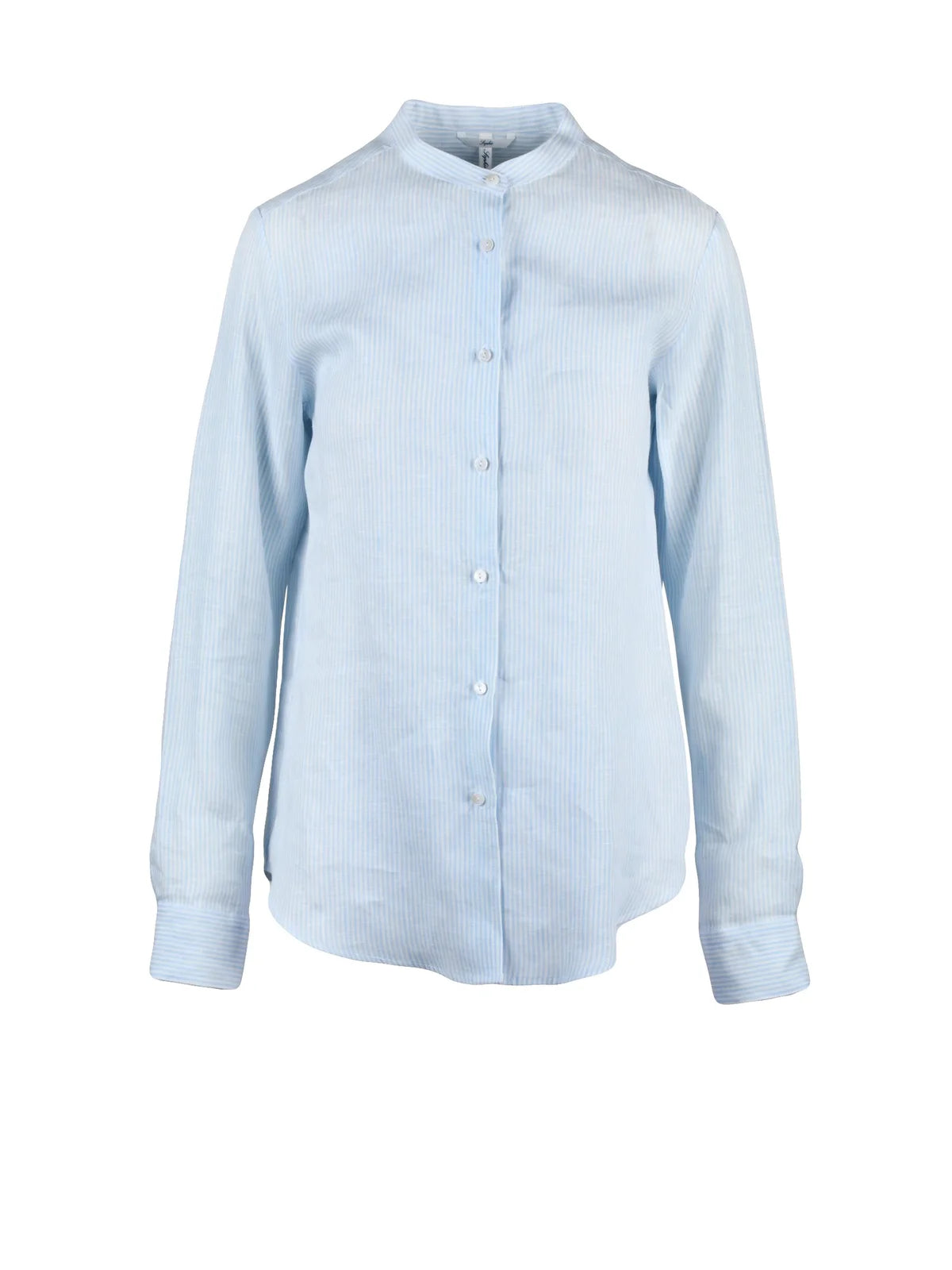 Sophie Camicia Coreana - Bianco/Celeste