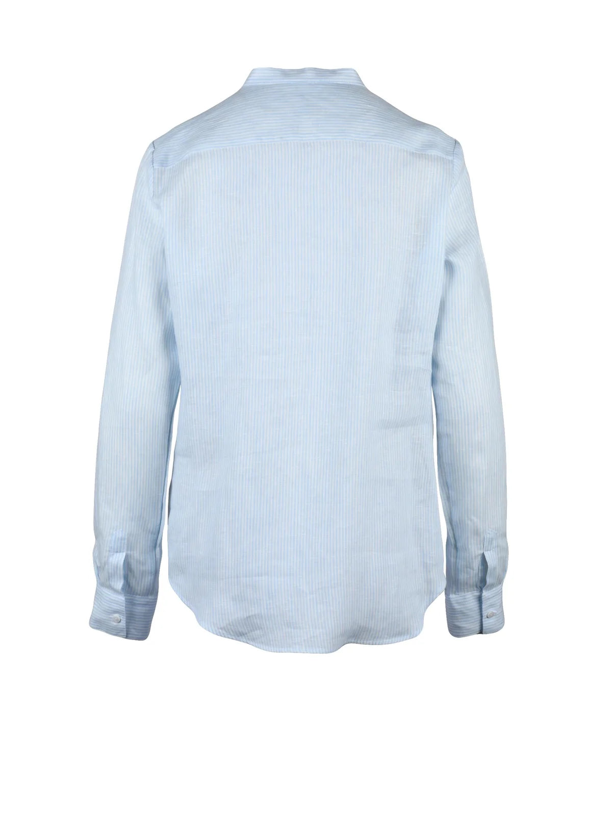 Sophie Camicia Coreana - Bianco/Celeste