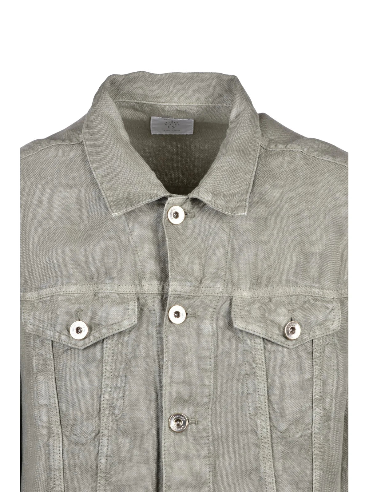 Eleventy Soft Linen Jacket - Sage Green
