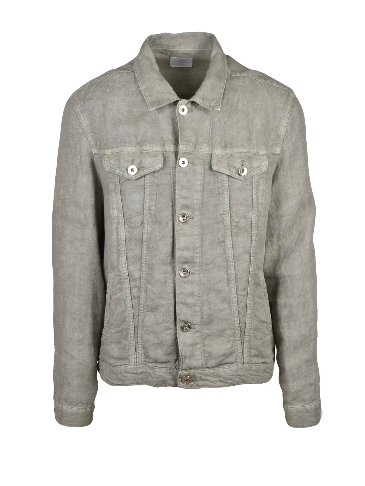 Eleventy Soft Linen Jacket - Sage Green