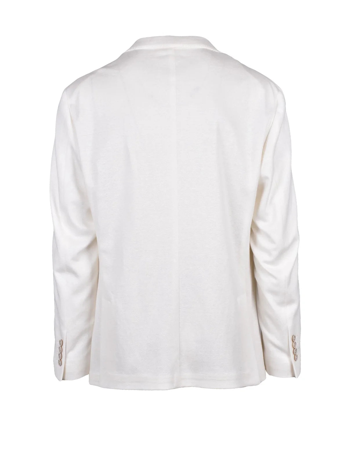 Eleventy Linen and Cotton Blazer - White