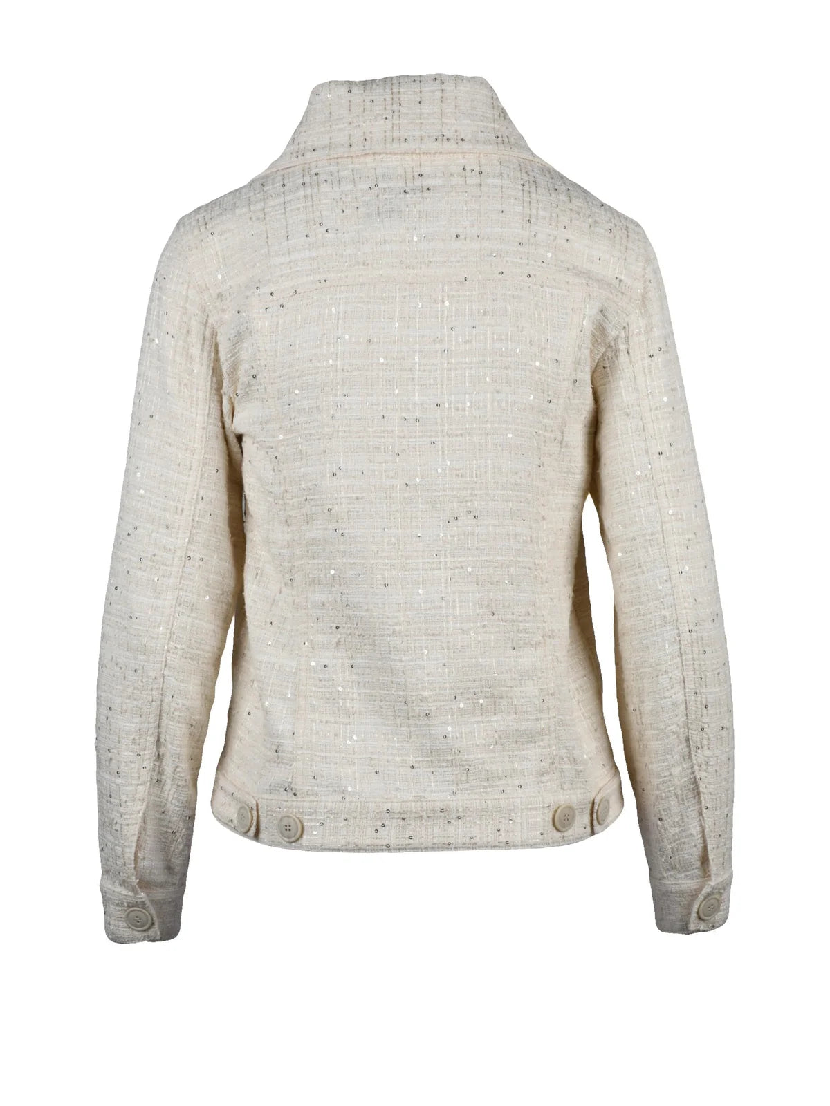 Eleventy Women's Cropped Bouclé Cotton Jacket - White
