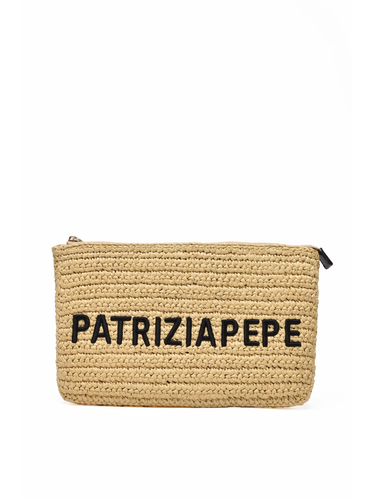 Patrizia Pepe Clutch Busta Rafia - Beige