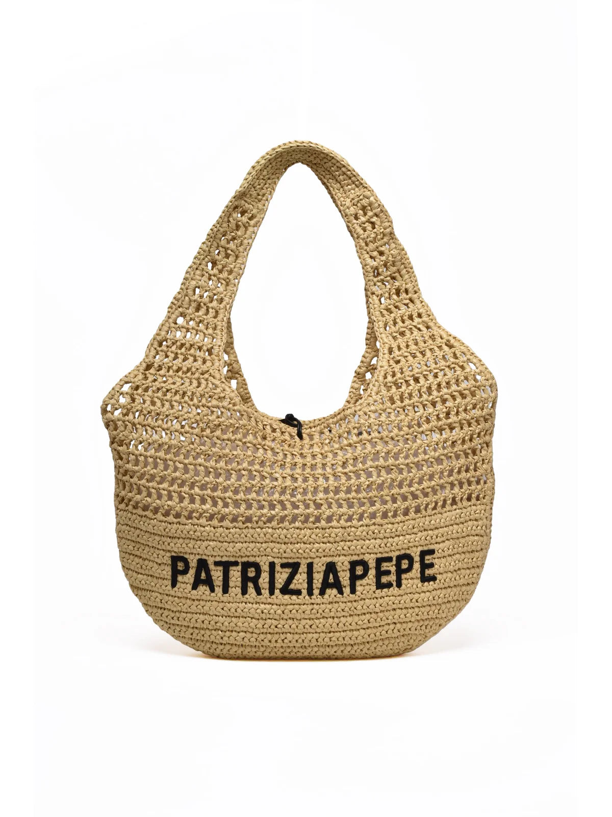 Patrizia Pepe Borsa a Spalla Rafia - Beige