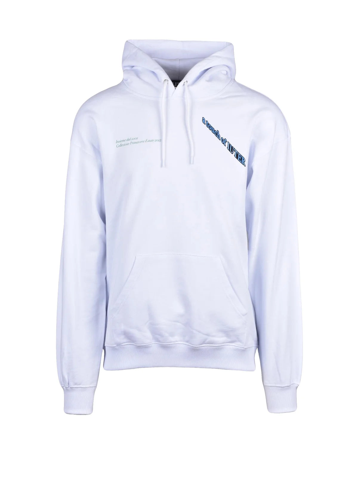 Iuter Felpa con Cappuccio - Bianco