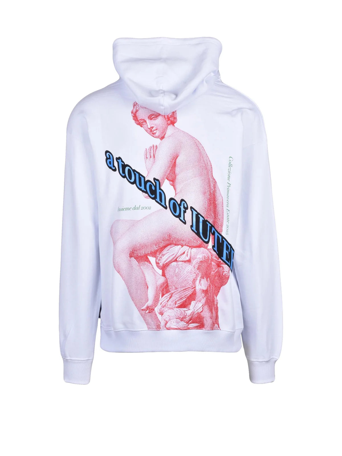 Iuter Felpa con Cappuccio - Bianco