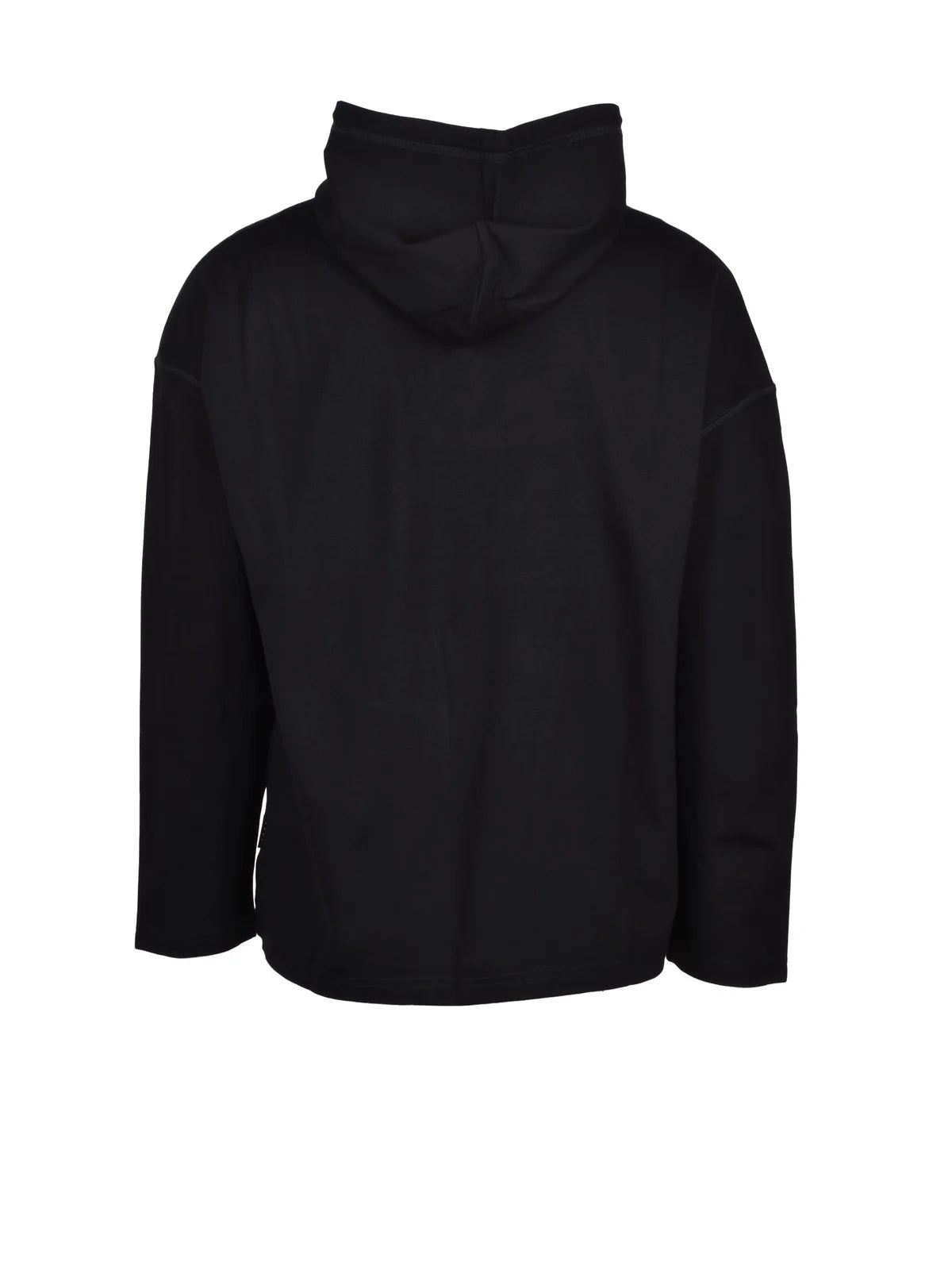 Hevo Felpa Cappuccio Nera - Uomo