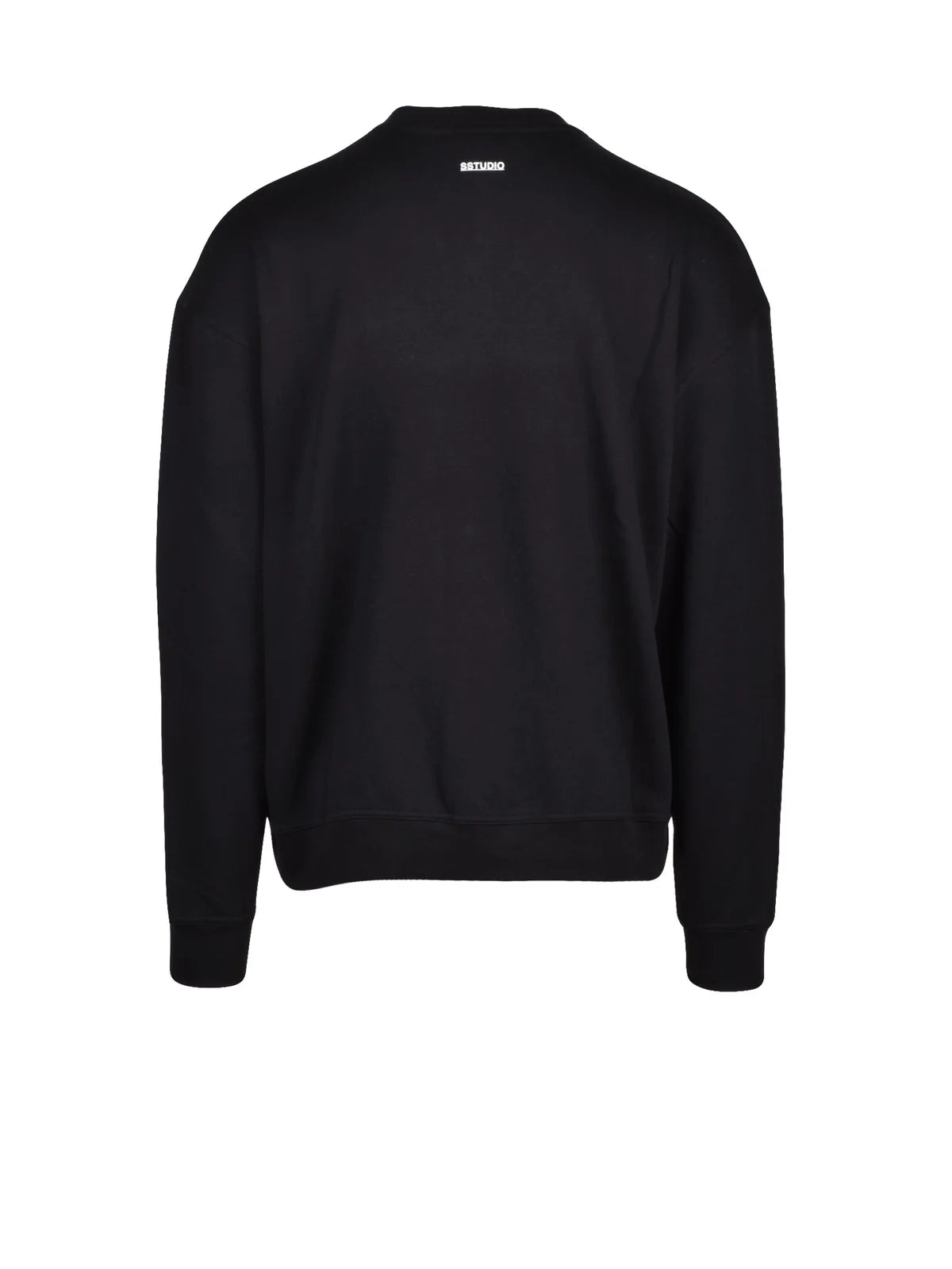 Strikestudio Crew Neck Cotton Sweatshirt - Black