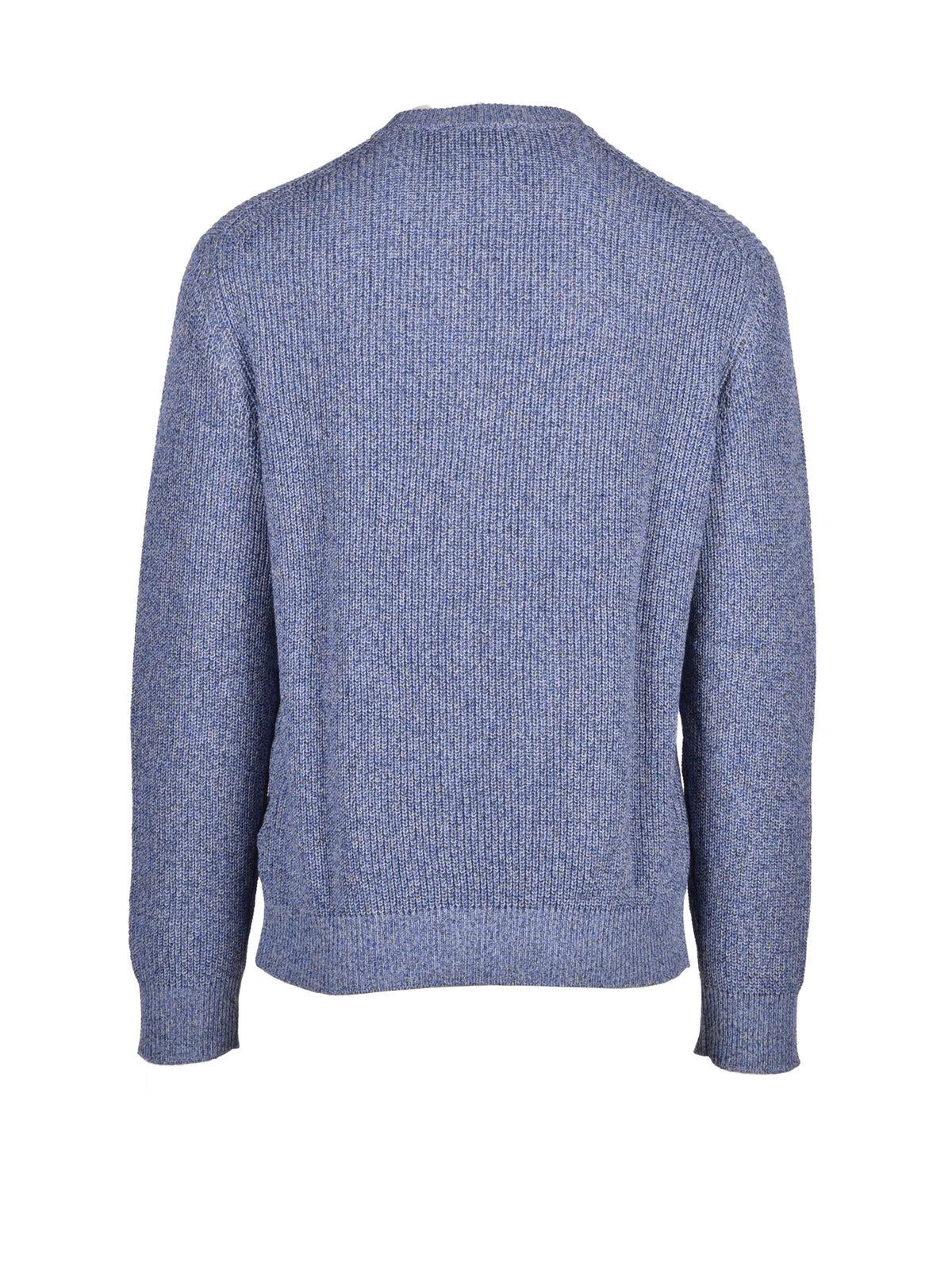 Masq Maglione Girocollo Cotone Lino - Blu