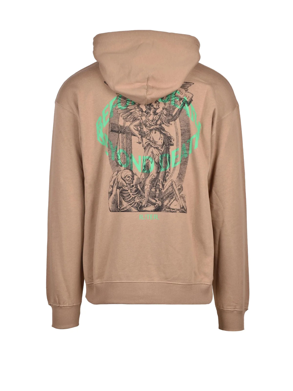 Iuter Felpa con Cappuccio Zip - Beige