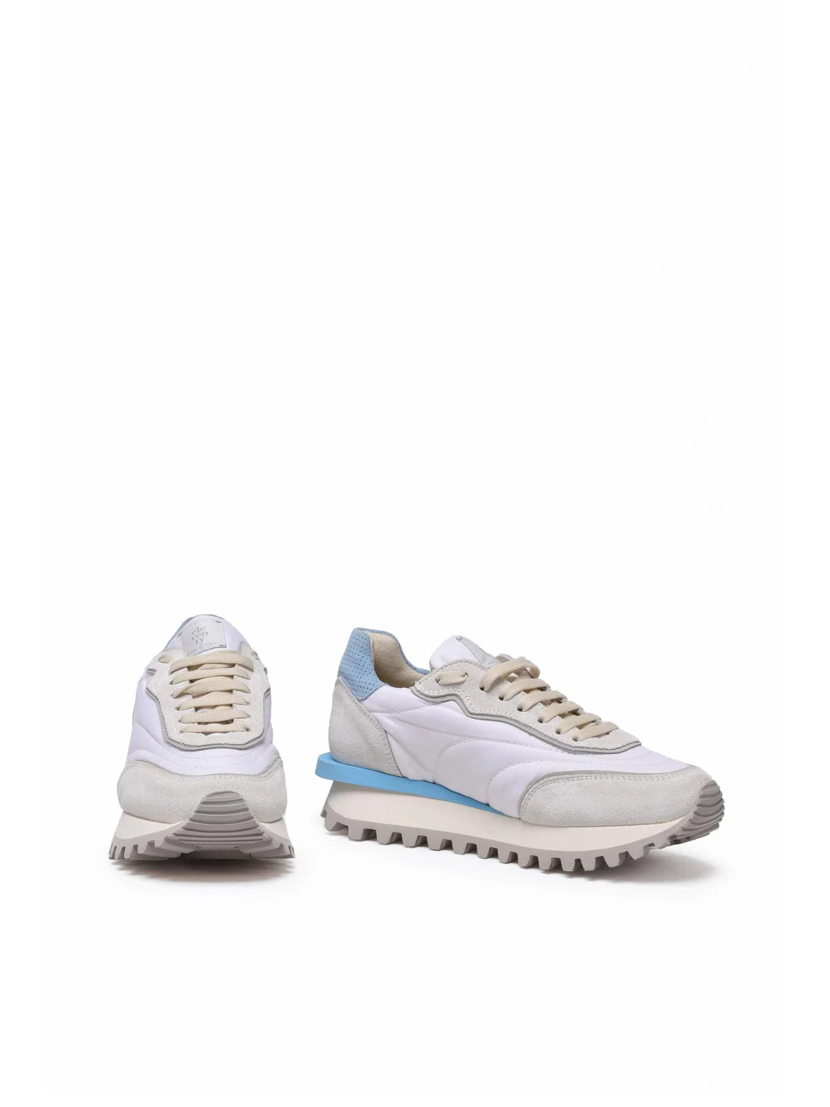 Eleventy Sneakers - White/Sky Blue