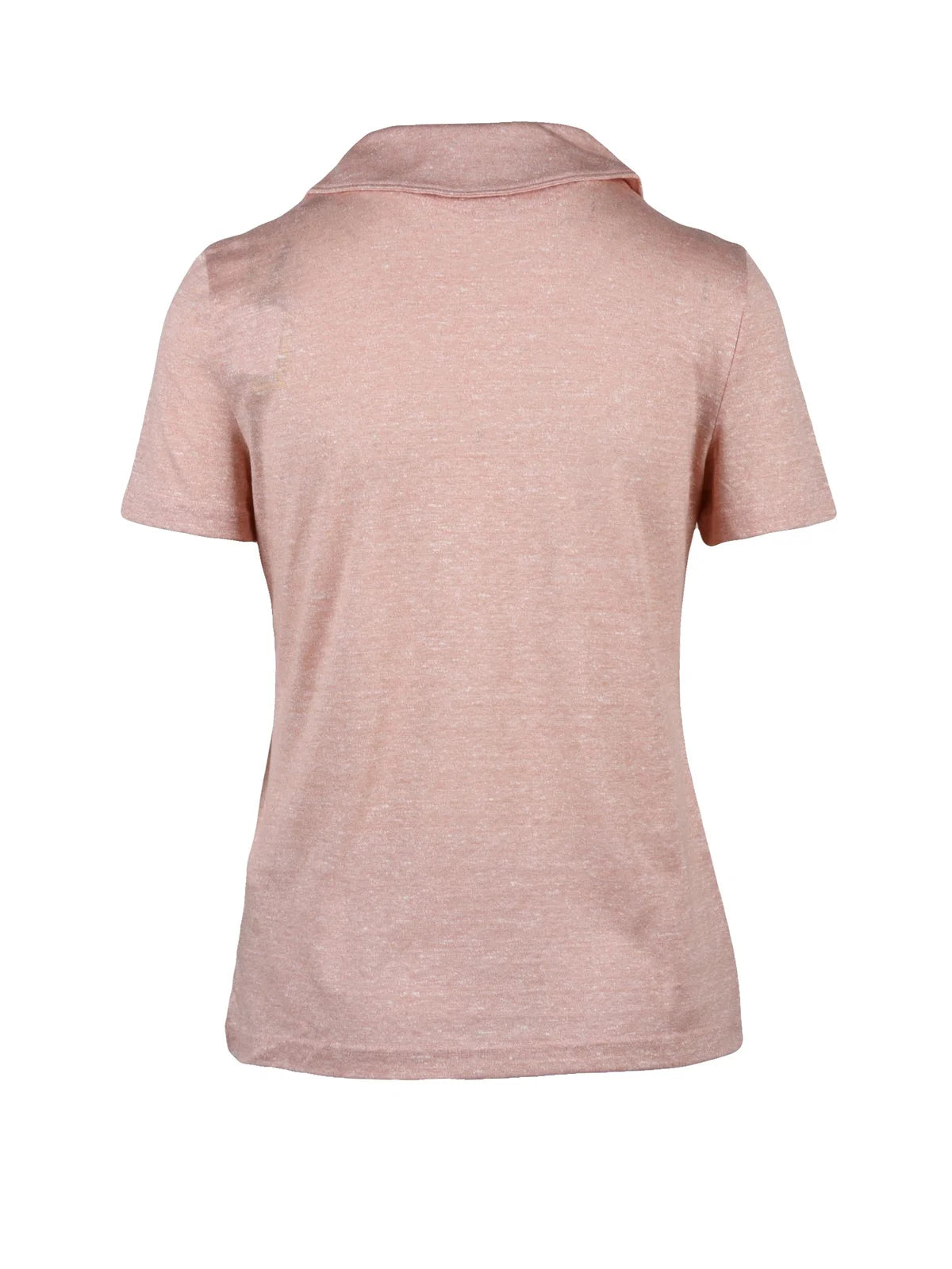 Eleventy Linen/Cotton Polo Shirt - Pink
