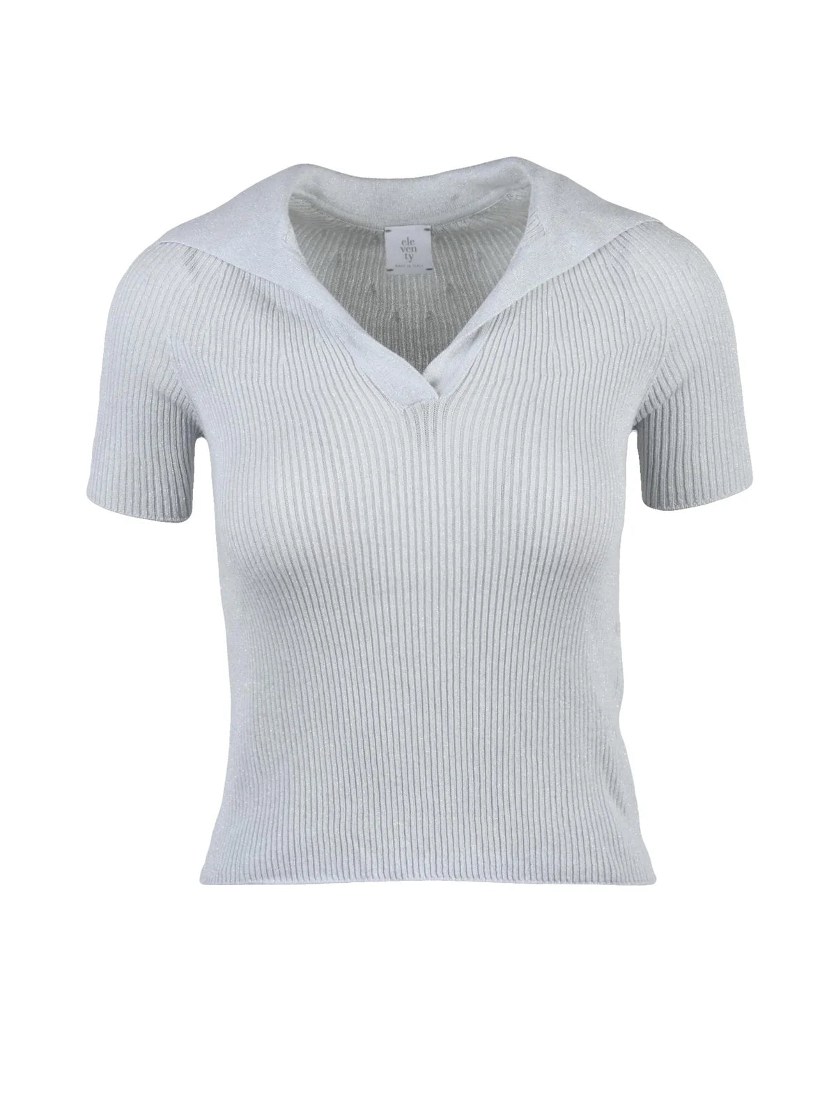 Eleventy Polo Shirt Cotton Polyester Polyamide - Light Grey