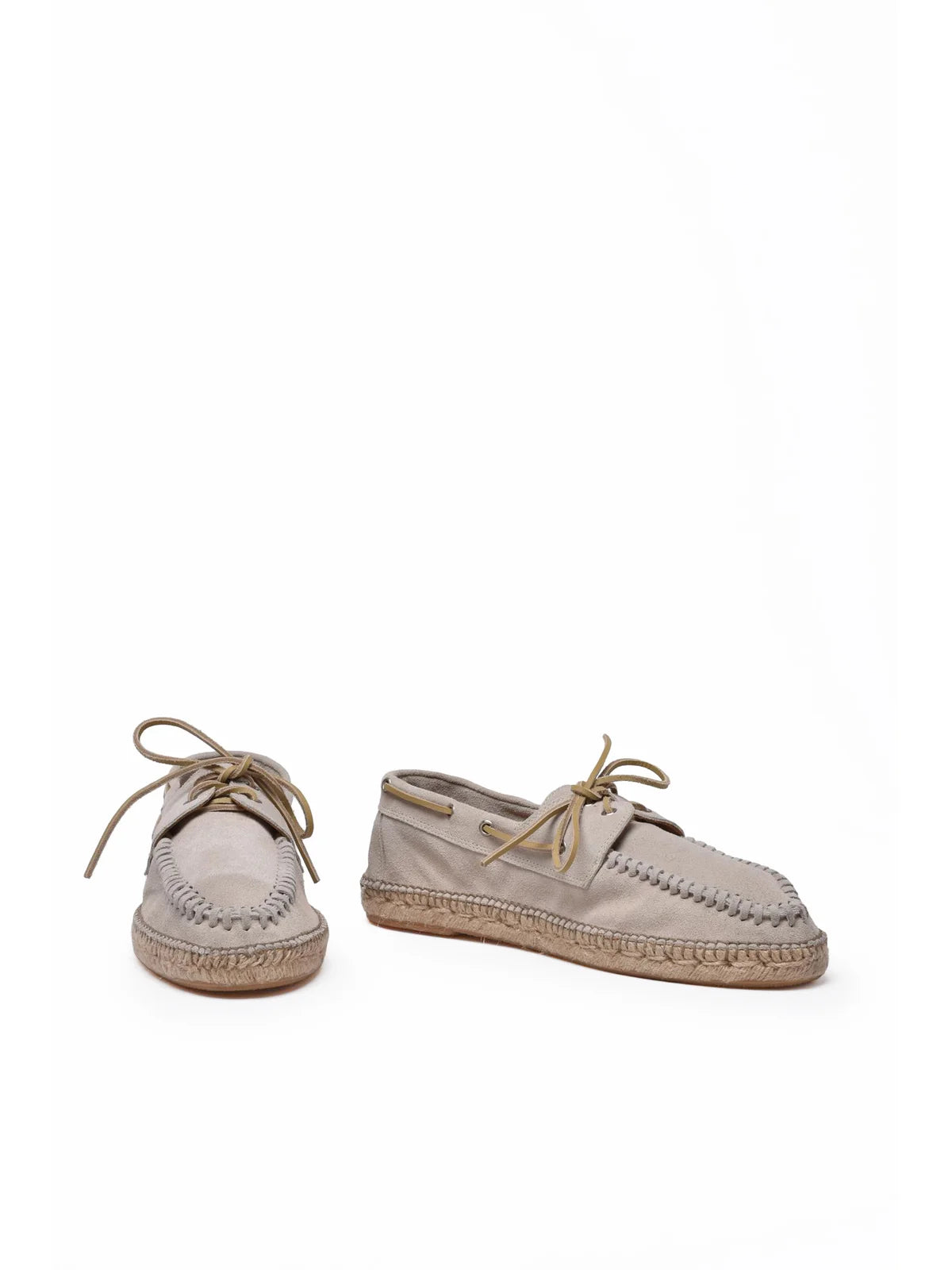 Eleventy Leather Espadrilles - Beige