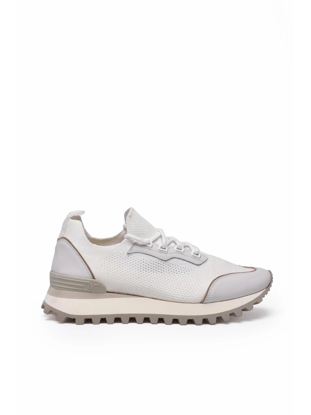 Eleventy Sneakers Misto Fibre/Pelle - Bianco