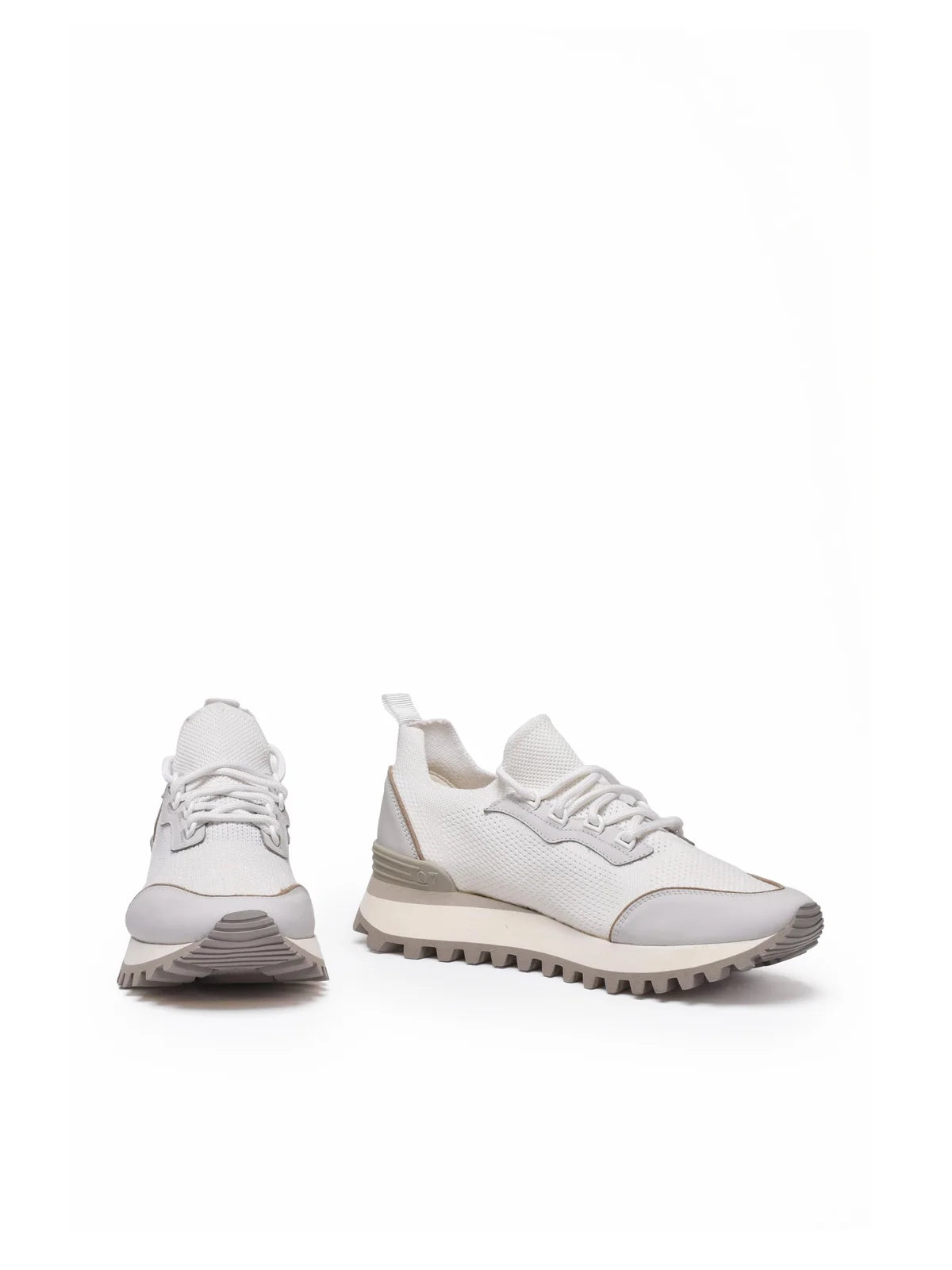 Eleventy Sneakers Misto Fibre/Pelle - Bianco