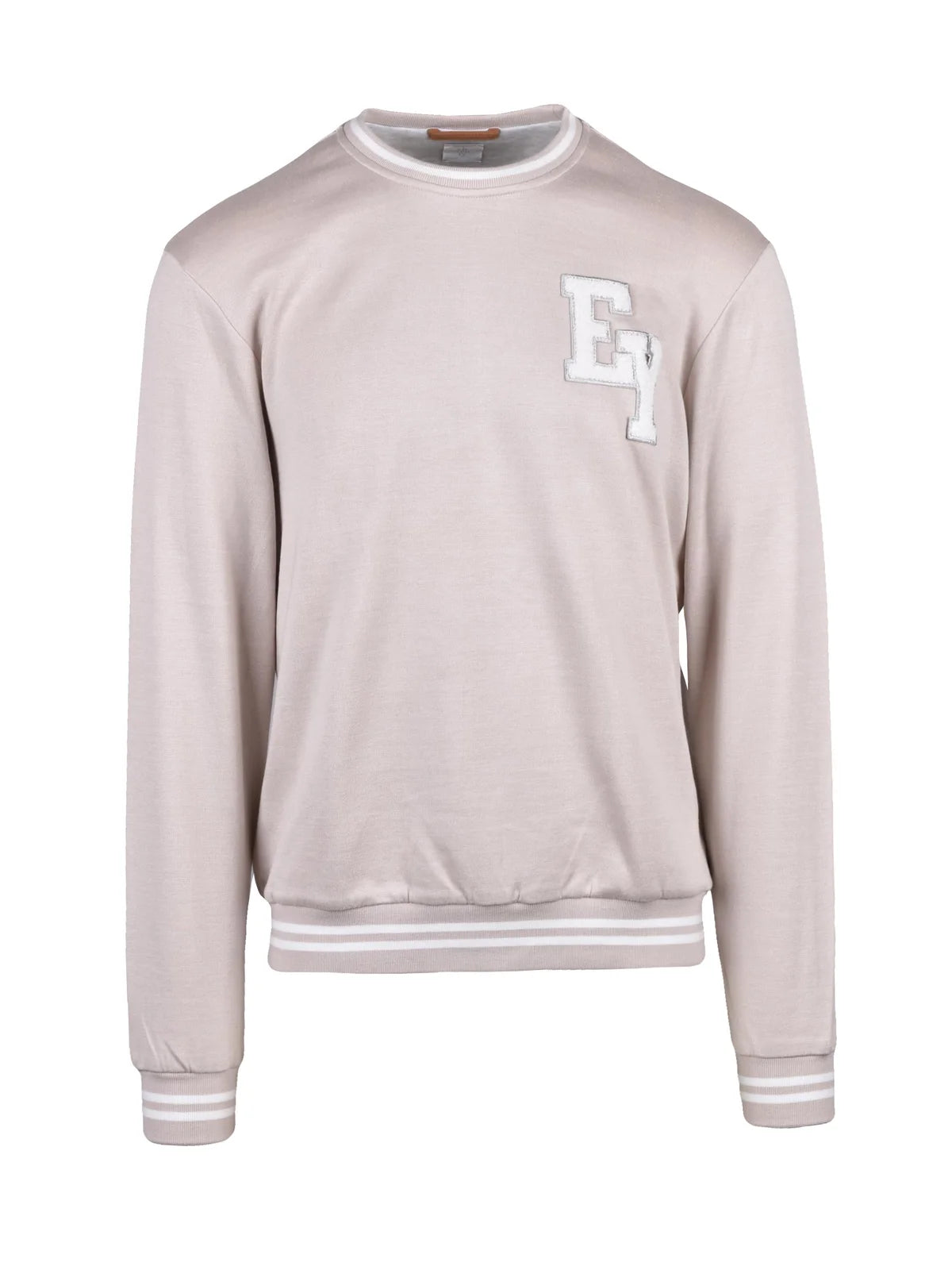 Eleventy Felpa Girocollo Beige - Uomo