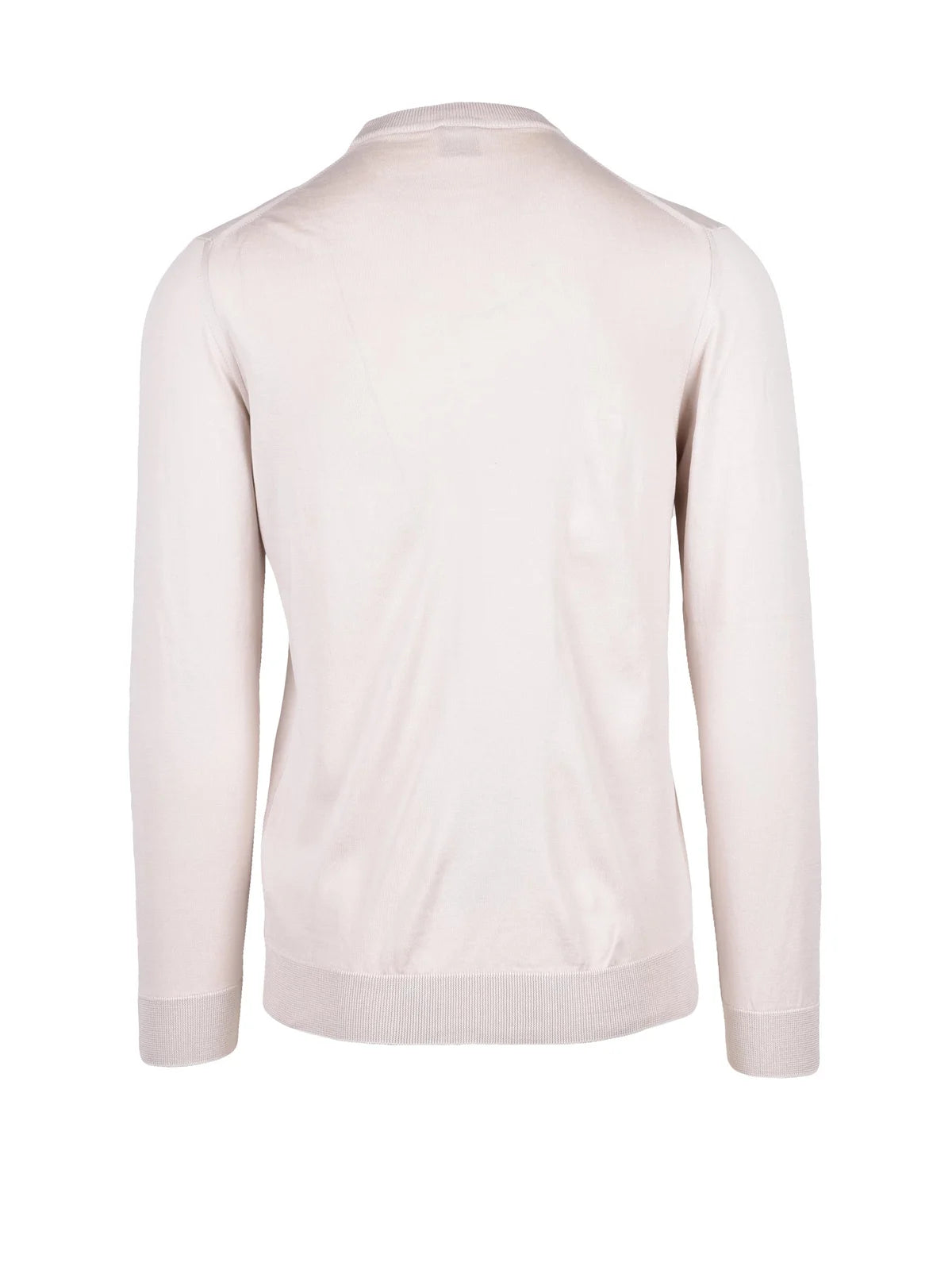 Eleventy Crew Neck Jumper Beige/White - Men's