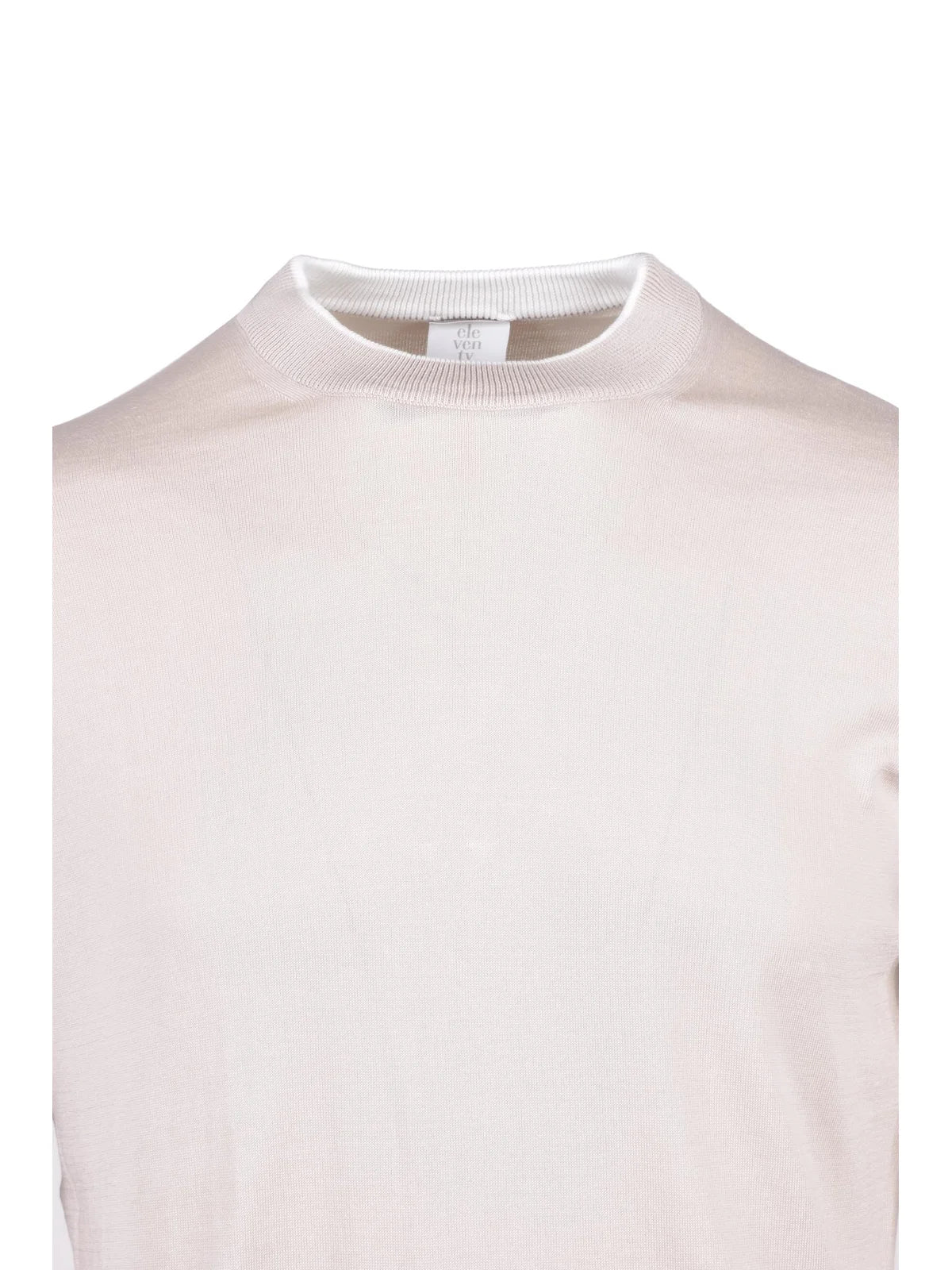 Eleventy Maglione Girocollo Beige/White - Uomo