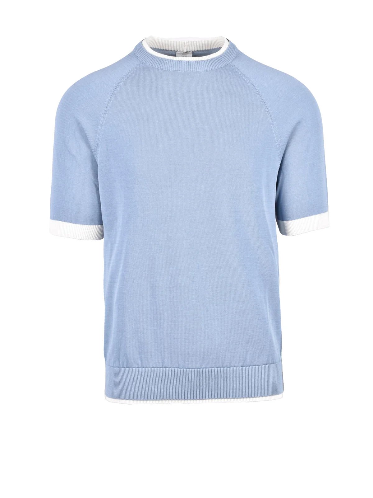 Eleventy Light Blue Crew Neck Sweater - Men