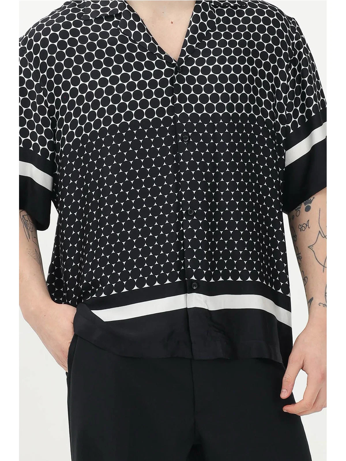 I M Brian Camicia Viscosa - Nero