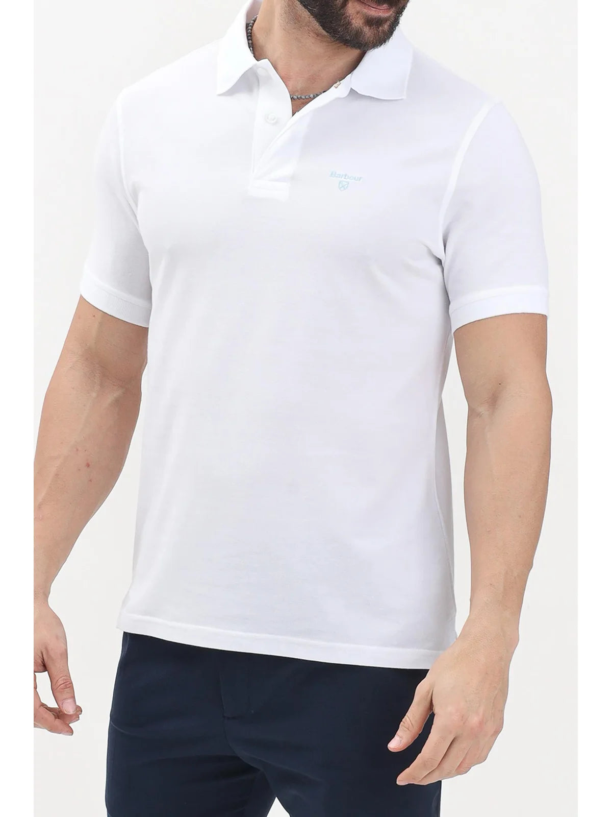 Barbour Polo Cotone - Bianco