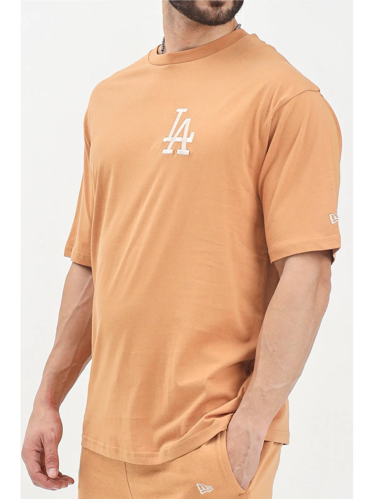 New Era T-shirt Uomo - Nero/Arancio