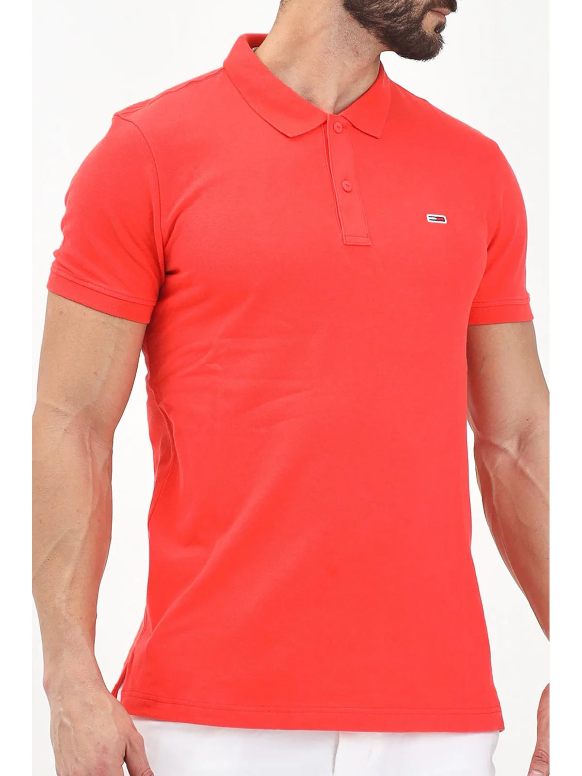Tommy Jeans Polo Cotone - Arancione