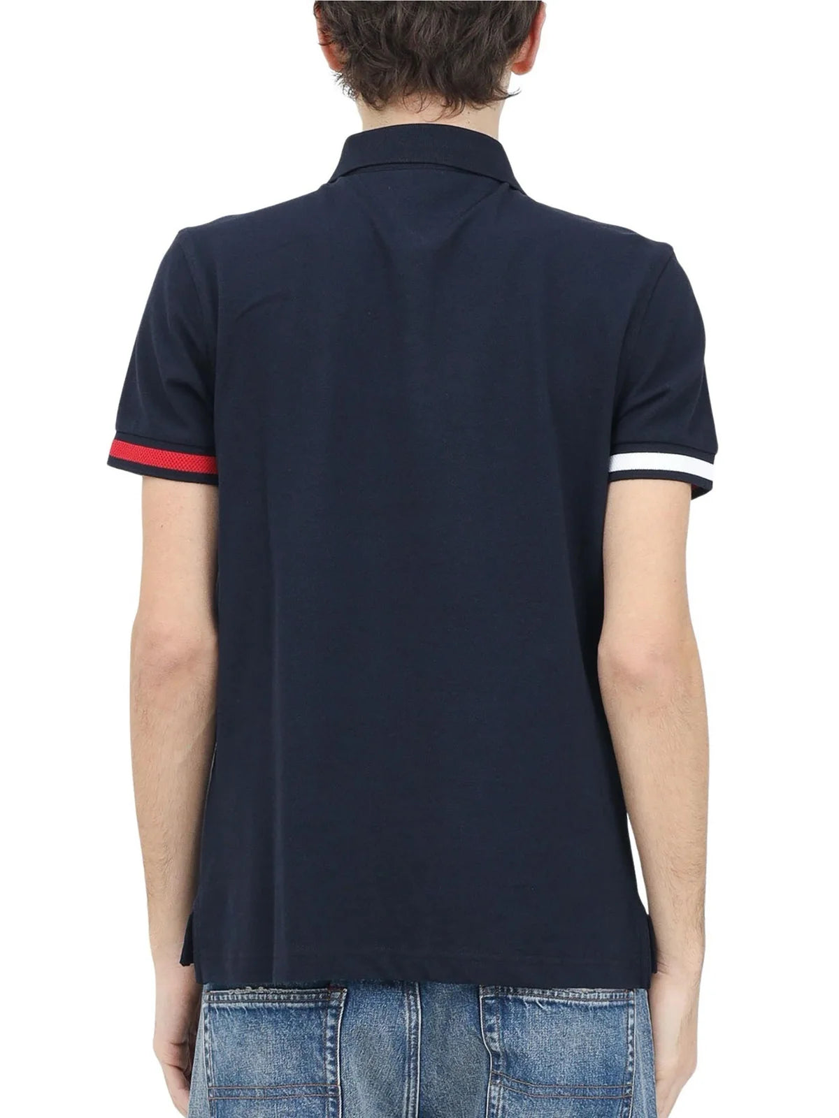 Tommy Hilfiger Polo Cotone Stretch - Blu