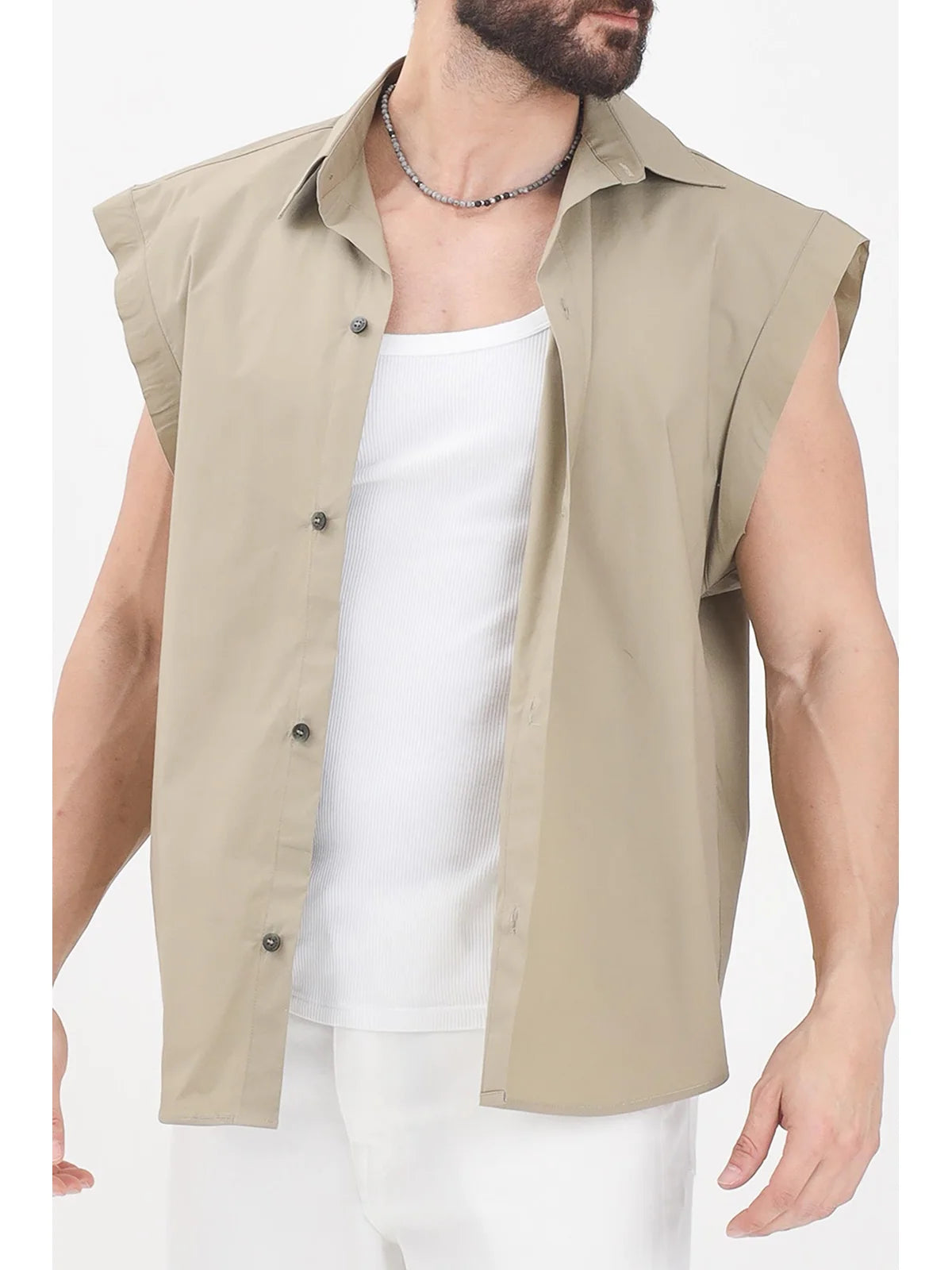 I M Brian Camicia Cotone Stretch - Verde