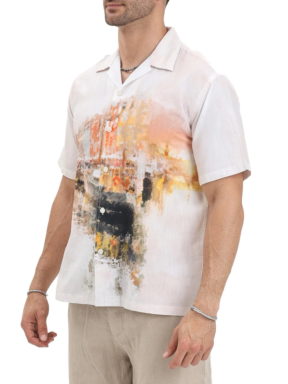 Selected Camicia in Cotone Organico - Multicolore