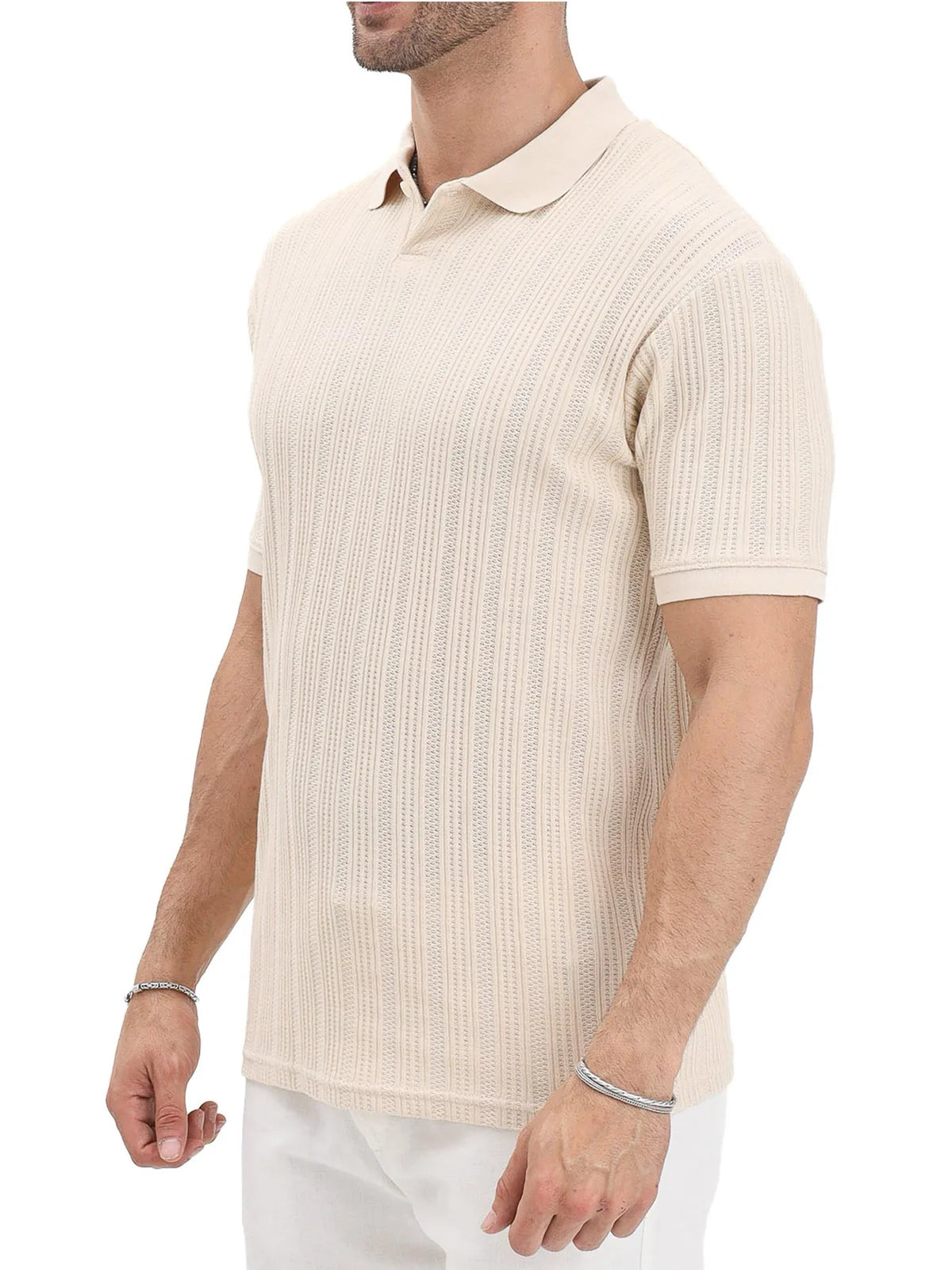 Selected Knitted Polo Shirt - Sky Blue