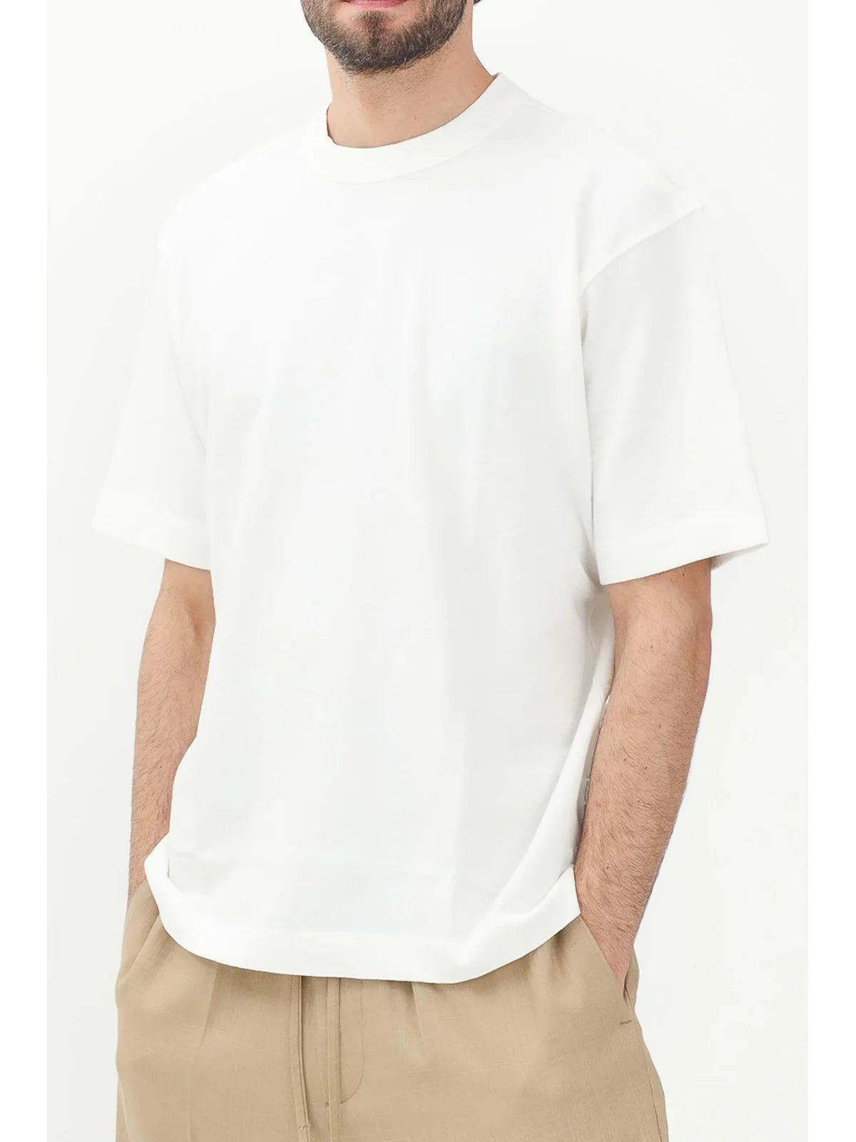 Selected Maglia Cotone Organico Girocollo - Bianco