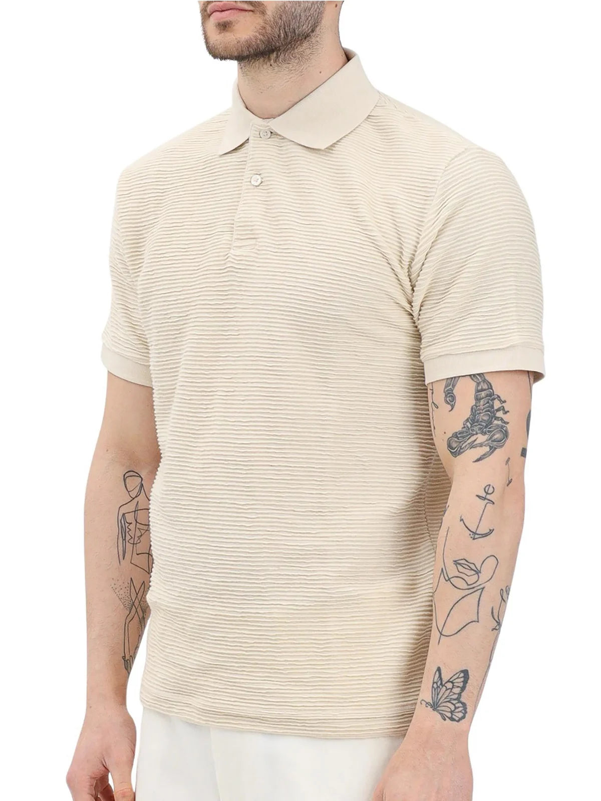 Selected Maglia Polo in Maglia - Beige