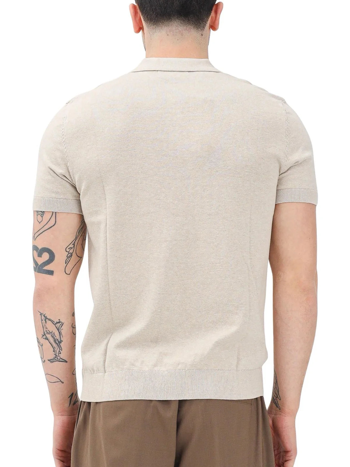 Selected Maglia Polo in Maglia - Beige