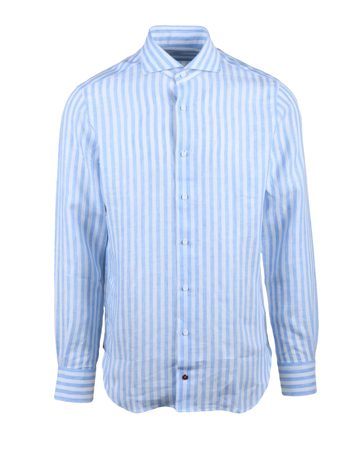 Carrel Camicia Lino - Bianco/Celeste