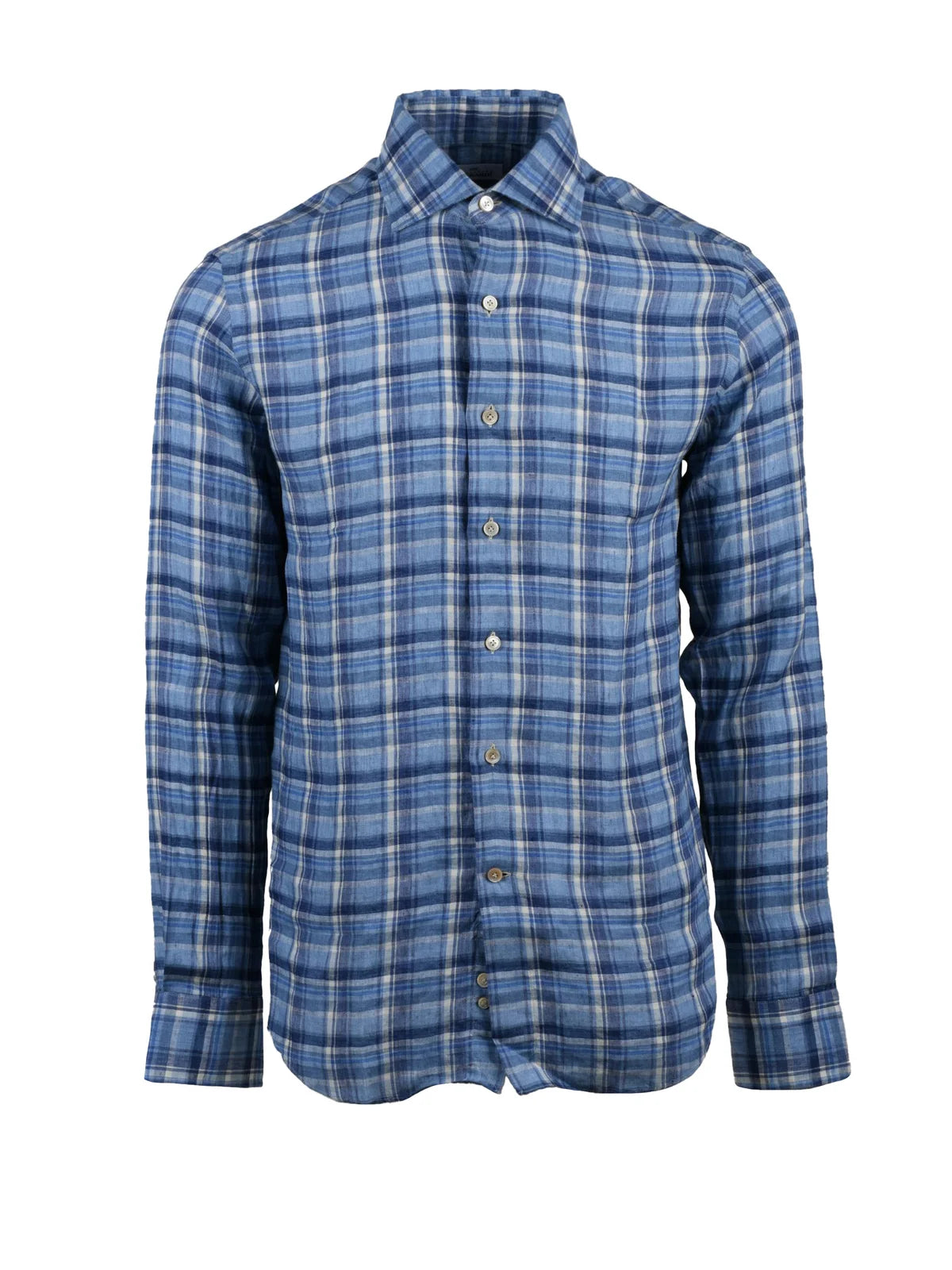 Alessandro Gherardi Camicia in Lino - Blu/Celeste