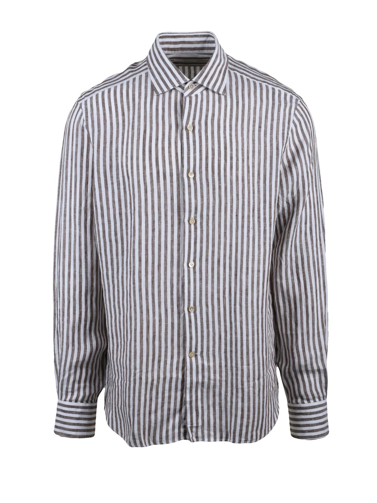 Alessandro Gherardi Camicia in Lino - Beige/Brown