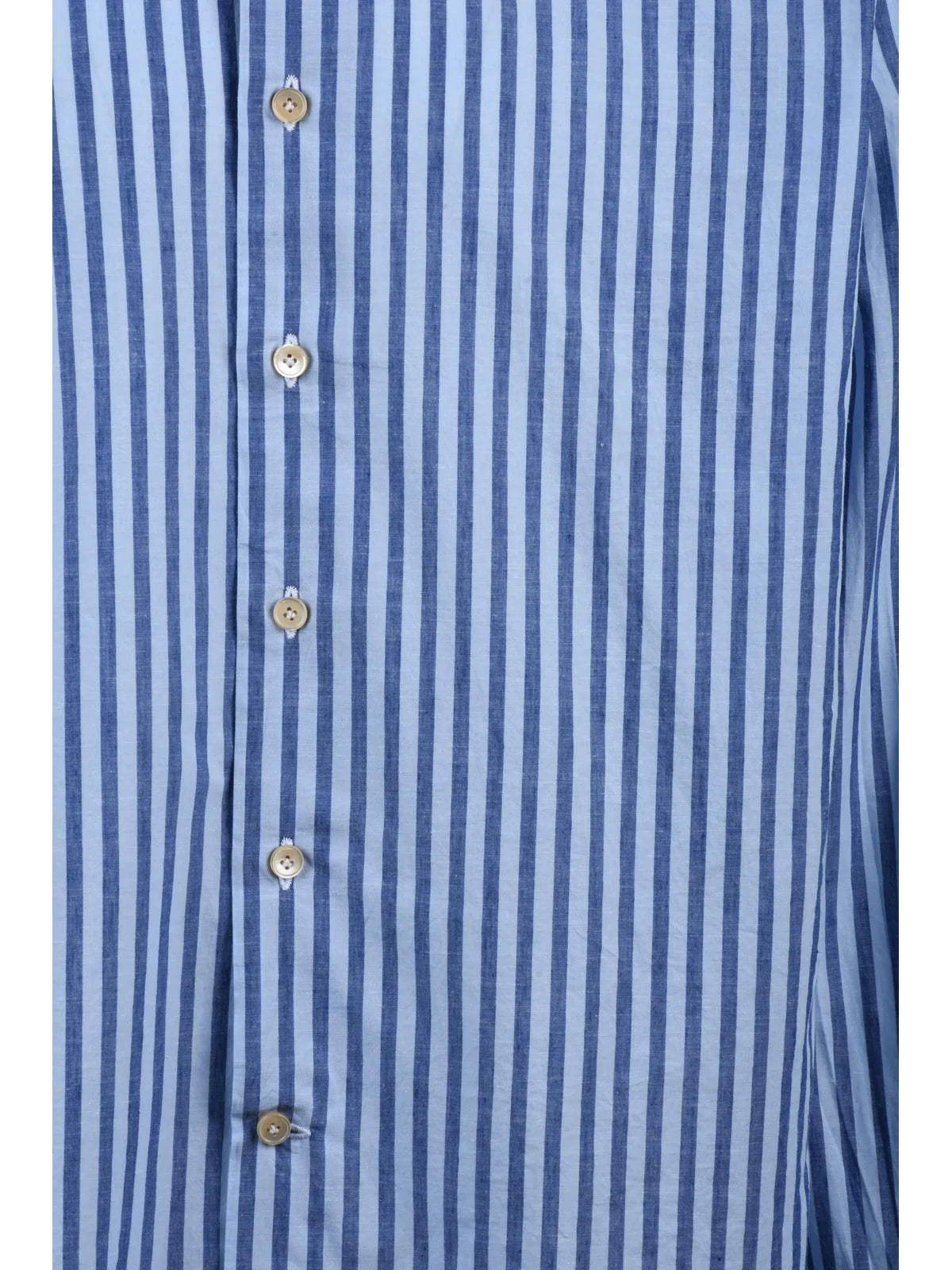 Alessandro Gherardi Camicia Cotone Lino - Blu/Celeste