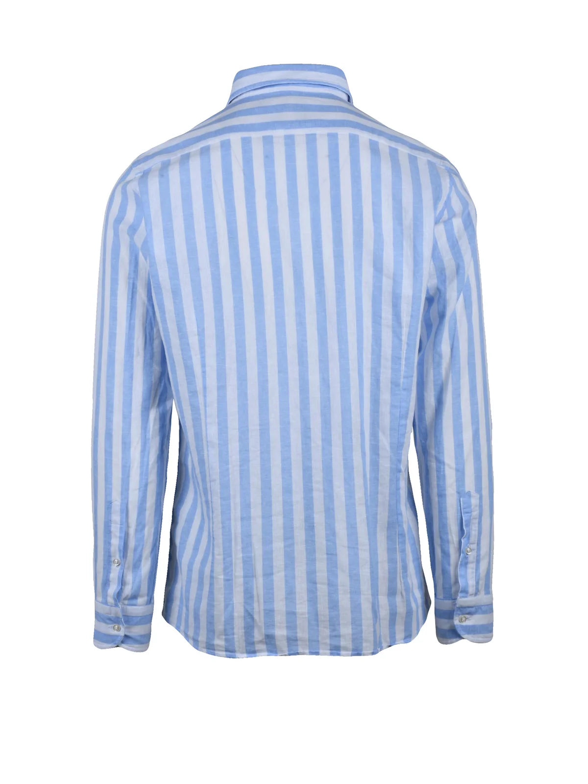 Altemflower Cotton/Linen Shirt - White/Light Blue