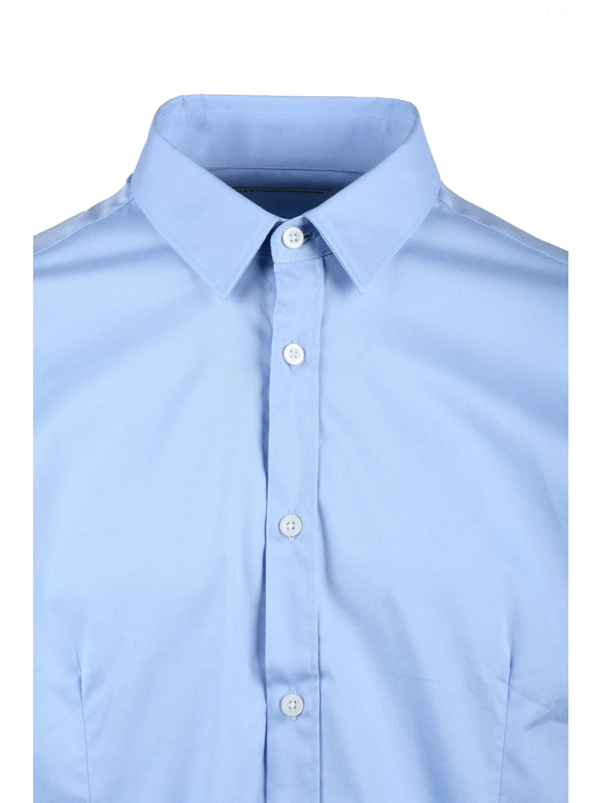 Grey Daniele Alessandrini Stretch Shirt - Light Blue