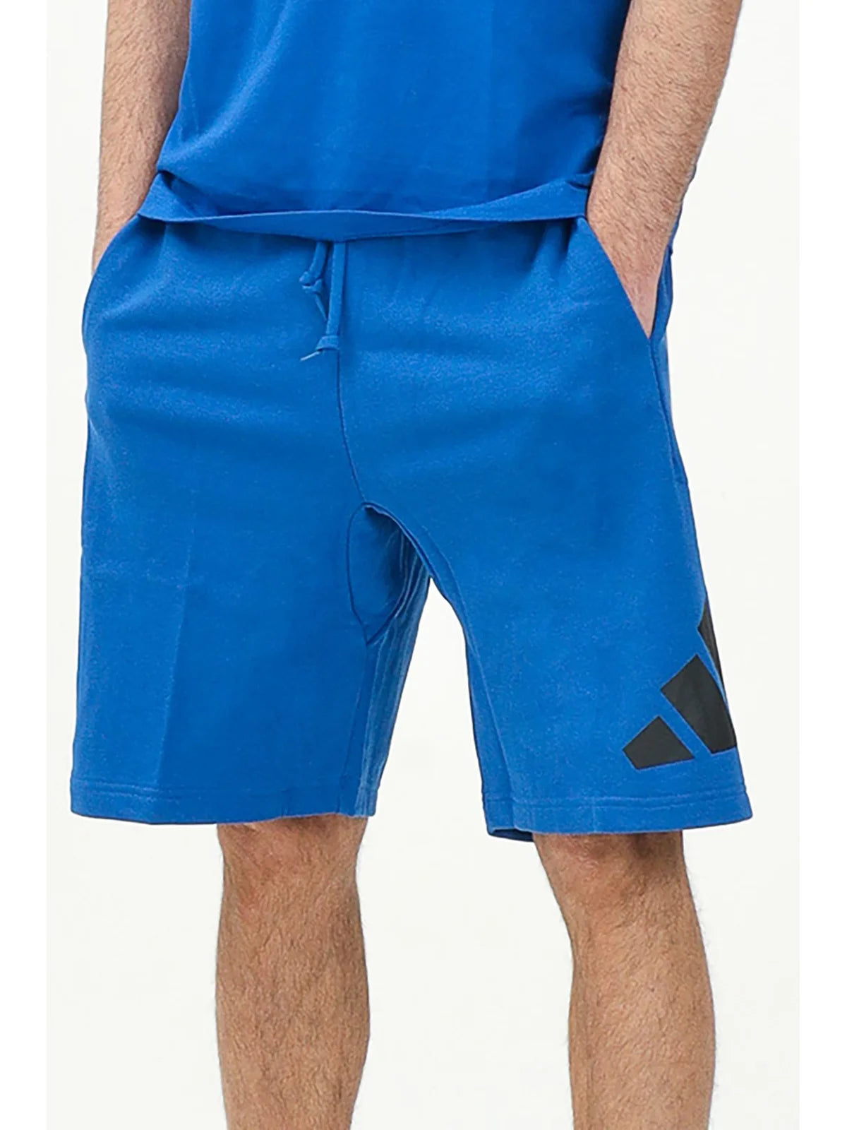 Adidas Bermuda Cotone Poliestere Riciclato Rayon - Blu